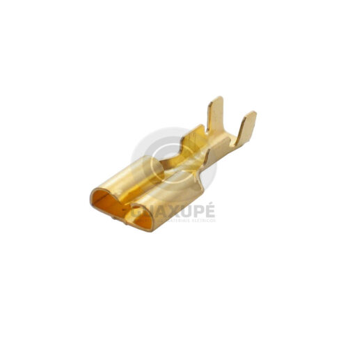 TERMINAL ELÉTRICO FÊMEA EF4128 (6,3 MM) COM GARRA